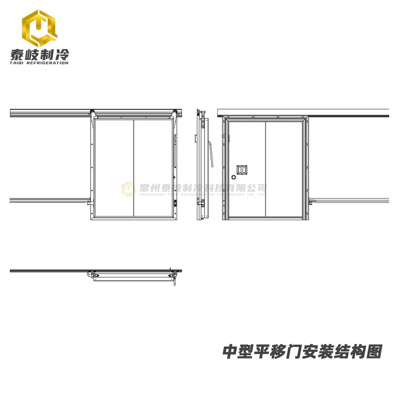 中型平移门安装结构图